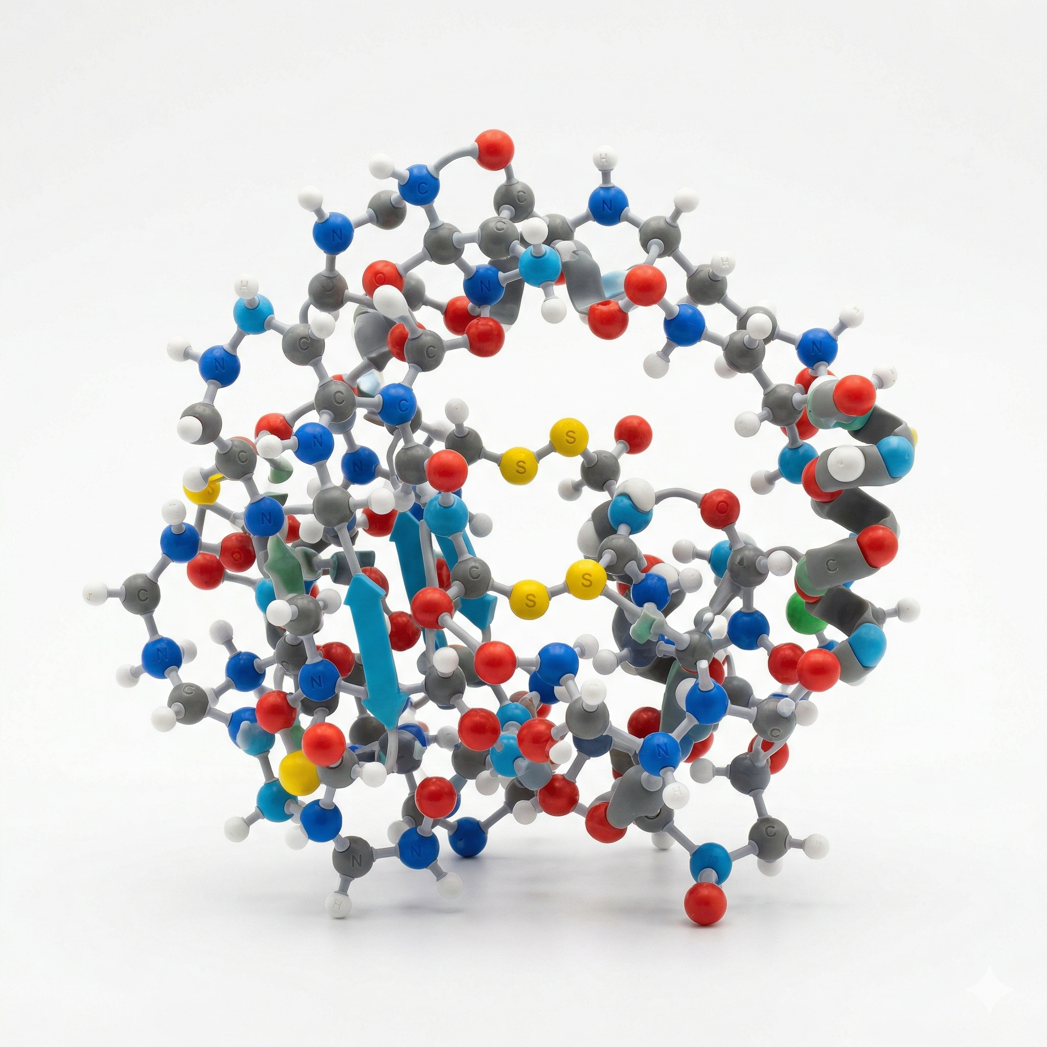 Модель молекулы белка ML-210